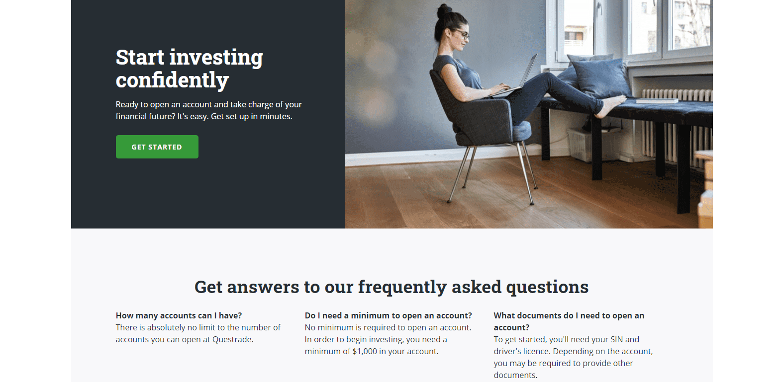 Questrade Review account info needed Questrade Review account info needed